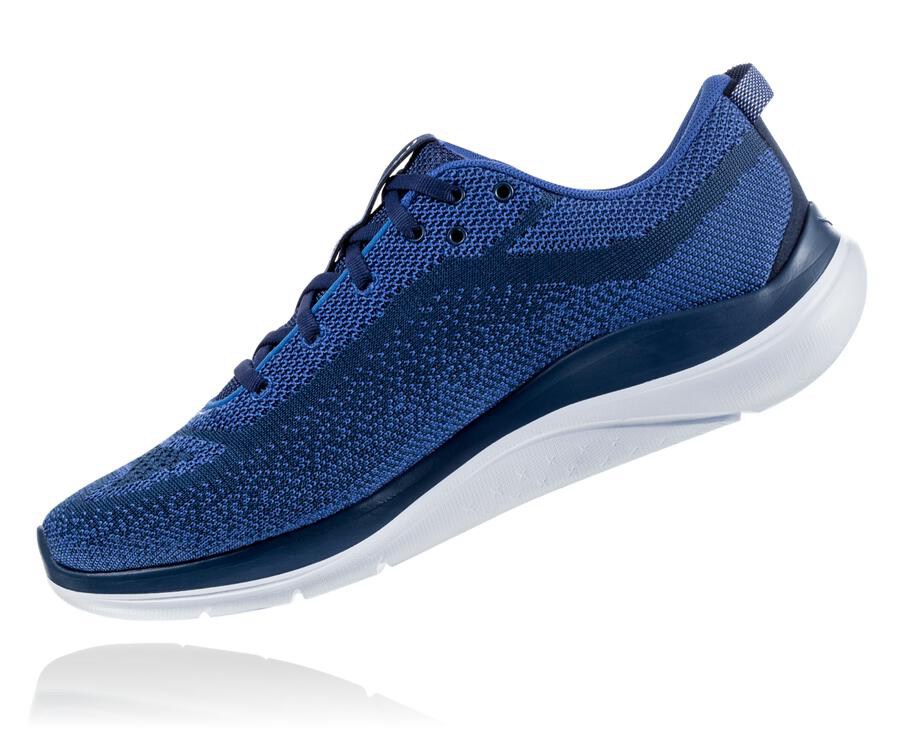 Tenis Hoka One One Hombre Azul Marino/Blancos - Hupana Flow - ESPF87163